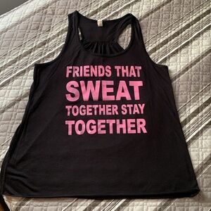 Bella D. Black Tank Top with Scoop Neck & Sleeveless Design